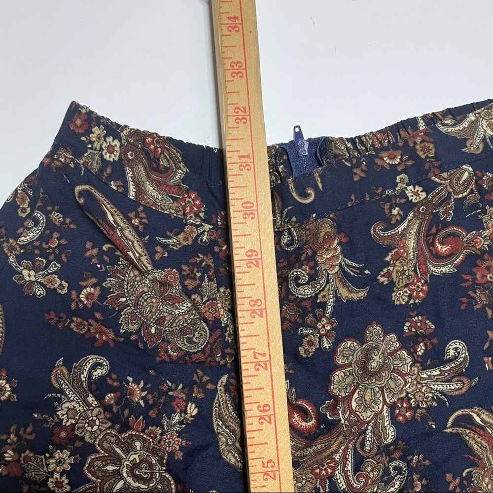 Herman Geist Paisley Patterned Midi Maxi Skirt Formal Casual Business Office - Picture 7 of 8
